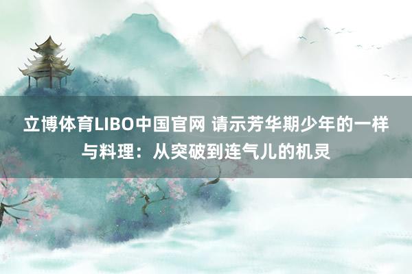 立博体育LIBO中国官网 请示芳华期少年的一样与料理：从突破到连气儿的机灵