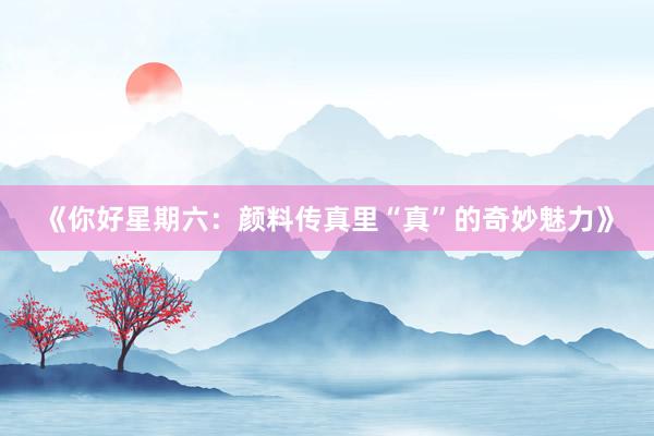 《你好星期六：颜料传真里“真”的奇妙魅力》