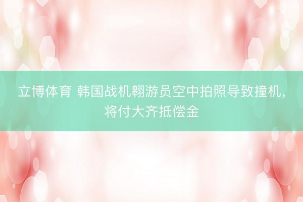 立博体育 韩国战机翱游员空中拍照导致撞机，将付大齐抵偿金